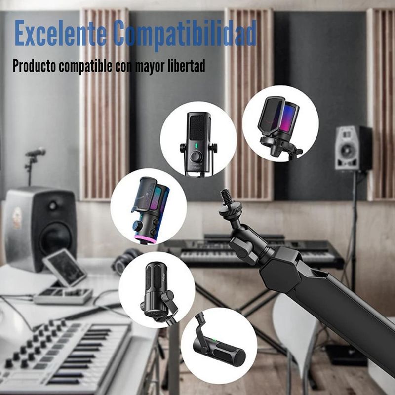 Fifine---Brazo-para-Microfono-BM66-Premium-Boom---Negro
