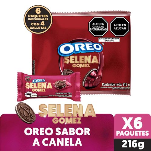 Galleta OREO Selena Gomez Paquete 6un