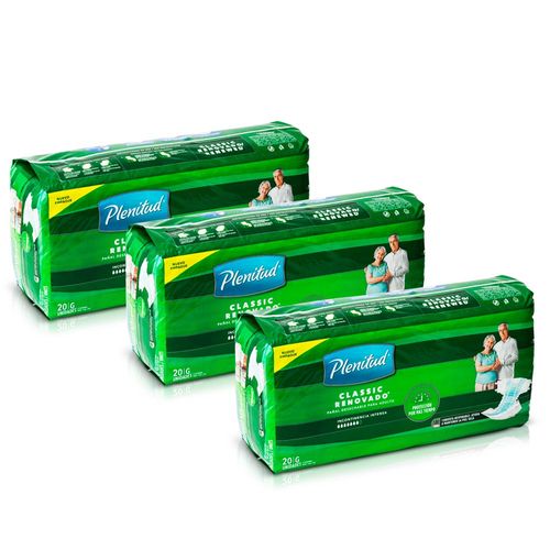 Pack Pañal para Adulto PLENITUD Classic Talla G Paquete 60un