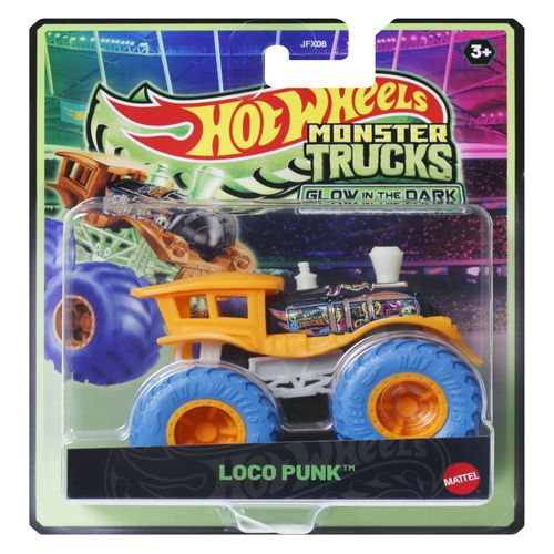 Monster Trucks Glow 1Un Jfx08 HOT WHEELS