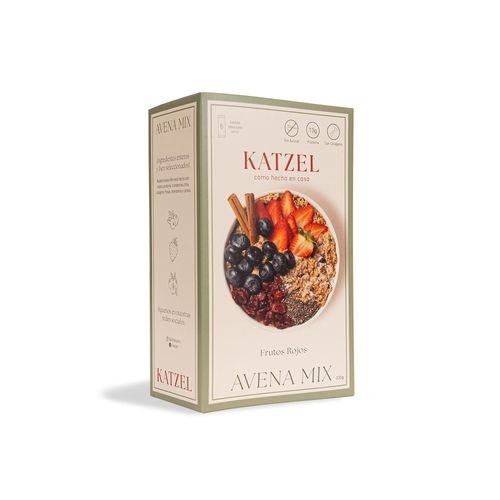 Avena Mix Frutos Rojos KATZEL Caja 330g