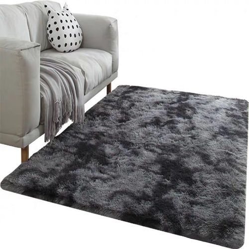 Alfombra de Felpa piso de terciopelo para sala 140CM x 2M - Gris