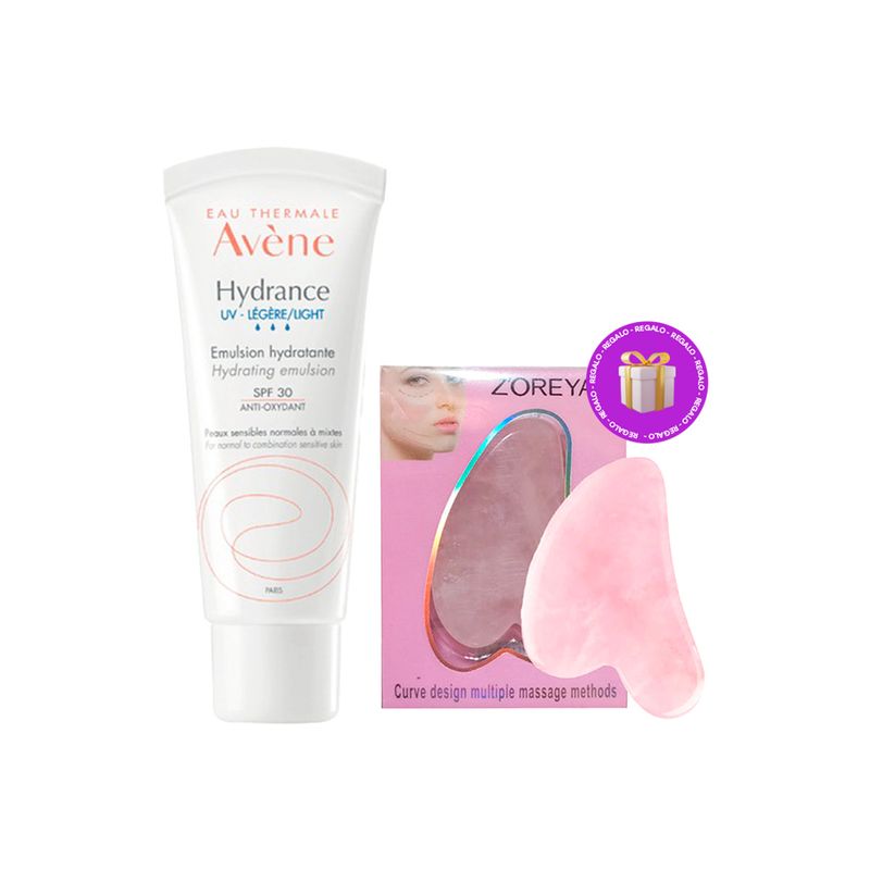 hydrance-uv-ligera-emulsion-hidratante-spf30-Avene-40ml---REGALO-GUA-SHA