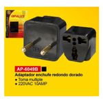ADAPTADOR-X2-UNID-ENCHUFE-MULTIPLE-REDONDO-AP-6049B-OPALUX-