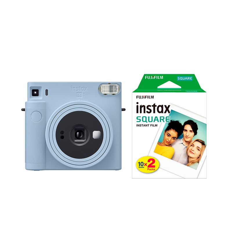 Camara-Fujifilm-Instax-Square-SQ1-Glacier-Blue---Pack-Pelicula-Squarex20