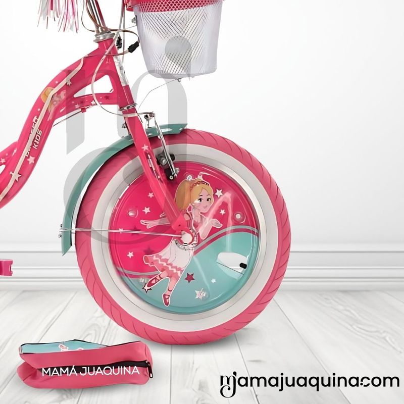 Bicicleta-Para-Niña-Aro-16-«PRINCESS-ROYAL-II»-Light-Blue