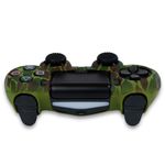 Funda-de-Silicona-para-mando-PS4-Camuflaje-Verde-Oscuro