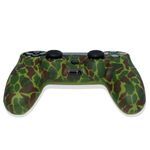 Funda-de-Silicona-para-mando-PS4-Camuflaje-Verde-Oscuro
