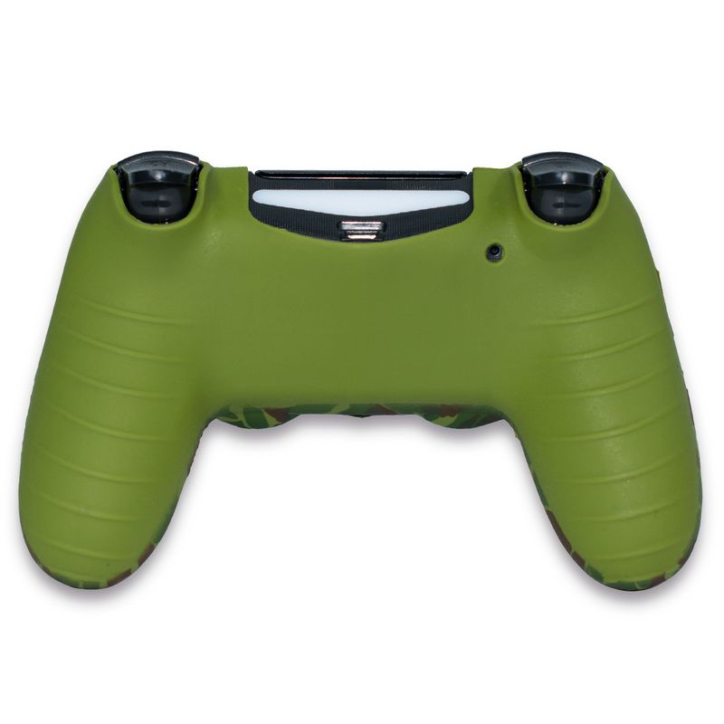 Funda-de-Silicona-para-mando-PS4-Camuflaje-Verde-Oscuro