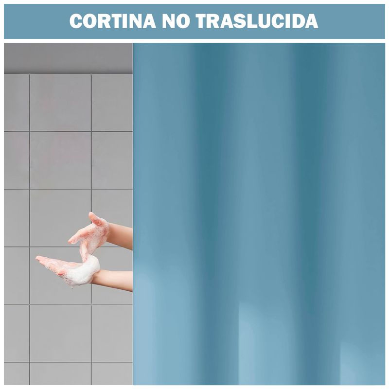 Cortina-de-Baño-Impermeable-Premium-180x180-Celeste-U88