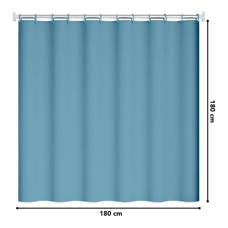 Cortina-de-Baño-Impermeable-Premium-180x180-Celeste-U88