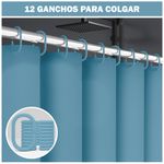 Cortina-de-Baño-Impermeable-Premium-180x180-Celeste-U88