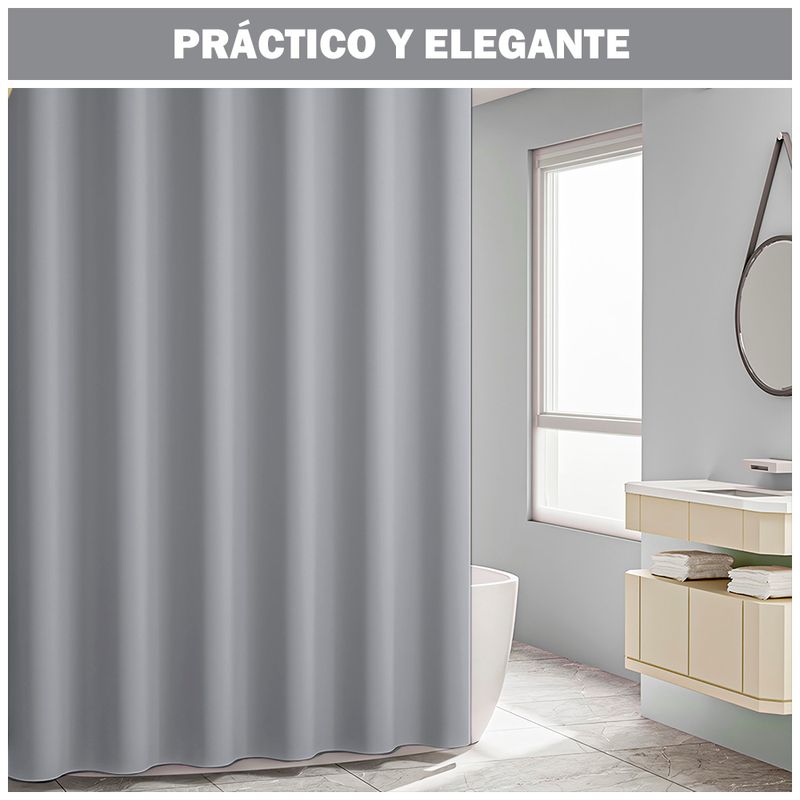 Cortina-de-Baño-Impermeable-Premium-180x180-Plomo-U88