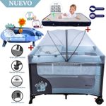 Cuna-Corral-Ebaby-Happy-Dream-Celeste-Colchon-y-Bañera