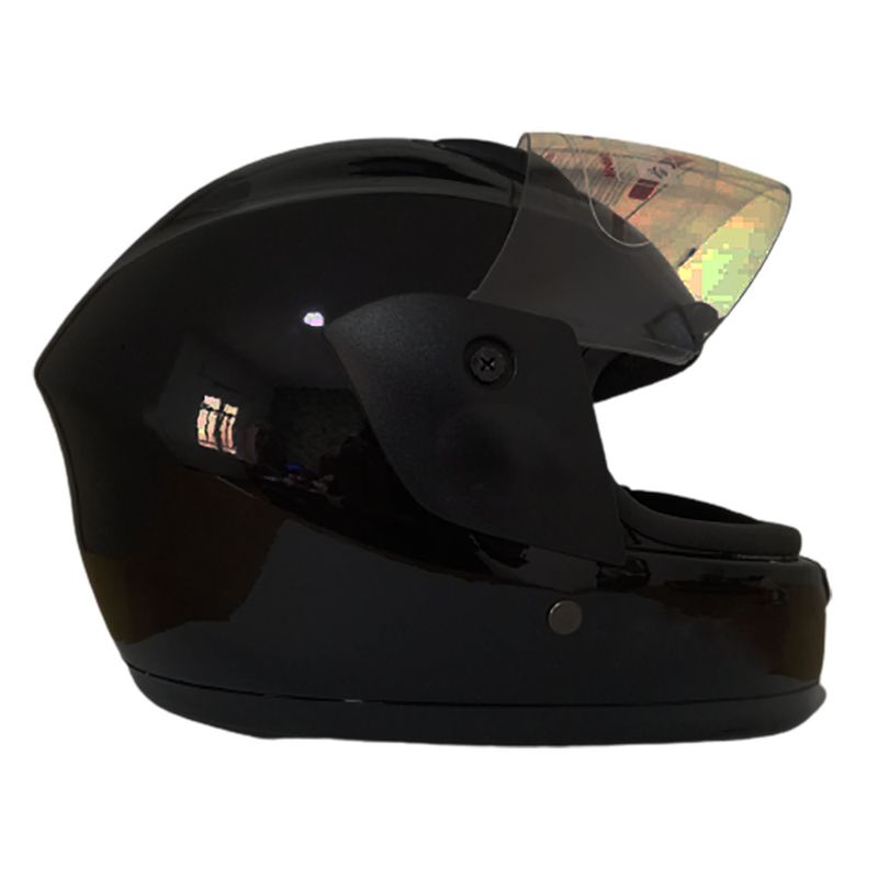 Casco-De-Moto-Para-Niño-En-Negro