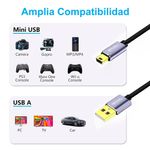 Cable-USB-20-a-Mini-USB-V3-5-pines-18-Metros-NETCOM-480Mbps-nylon