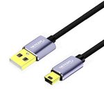 Cable-USB-20-a-Mini-USB-V3-5-pines-18-Metros-NETCOM-480Mbps-nylon