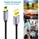 Cable-USB-20-a-Mini-USB-V3-5-pines-18-Metros-NETCOM-480Mbps-nylon