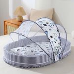 Mosquitero-Plegable-mas-Colchon-y-Cojin-Colecho-Portatil-para-Bebes---Azul