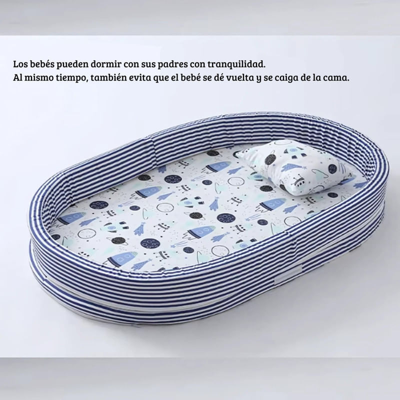 Mosquitero-Plegable-mas-Colchon-y-Cojin-Colecho-Portatil-para-Bebes---Azul