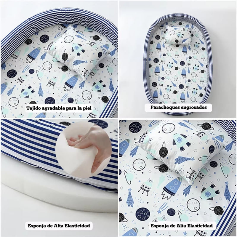Mosquitero-Plegable-mas-Colchon-y-Cojin-Colecho-Portatil-para-Bebes---Azul