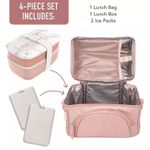Set-Lonchera-Deluxe-Bentgo-4-piezas--Bolsa-termica-Ice-Pack-y-Bento-Classic---Rosa