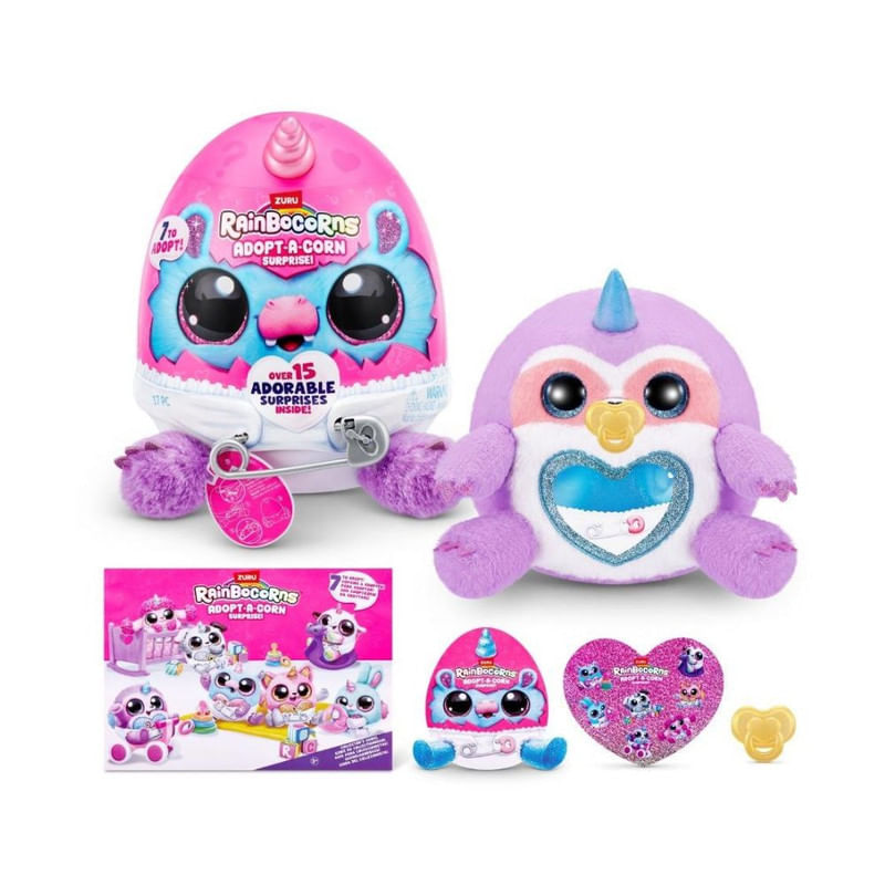 Rainbocorns-Peluche-Animal-Bebe-Sorpresa-Surtido