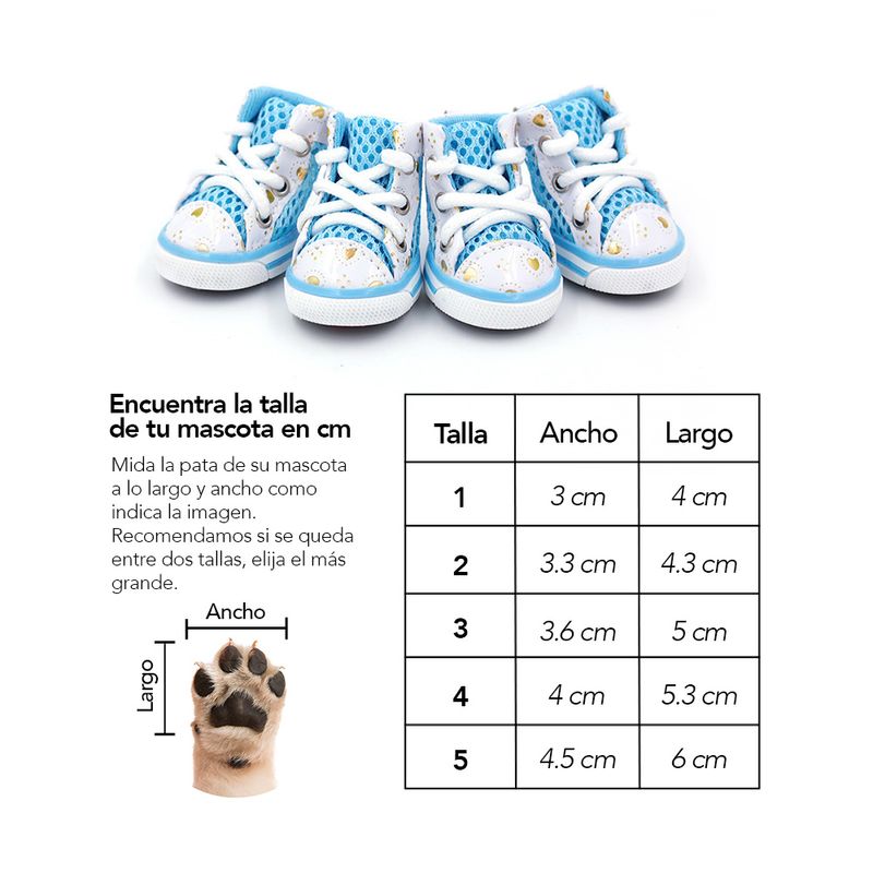 Zapatos-para-Perros-Mascotas-Antideslizante-Celeste-Talla-5-JJ3