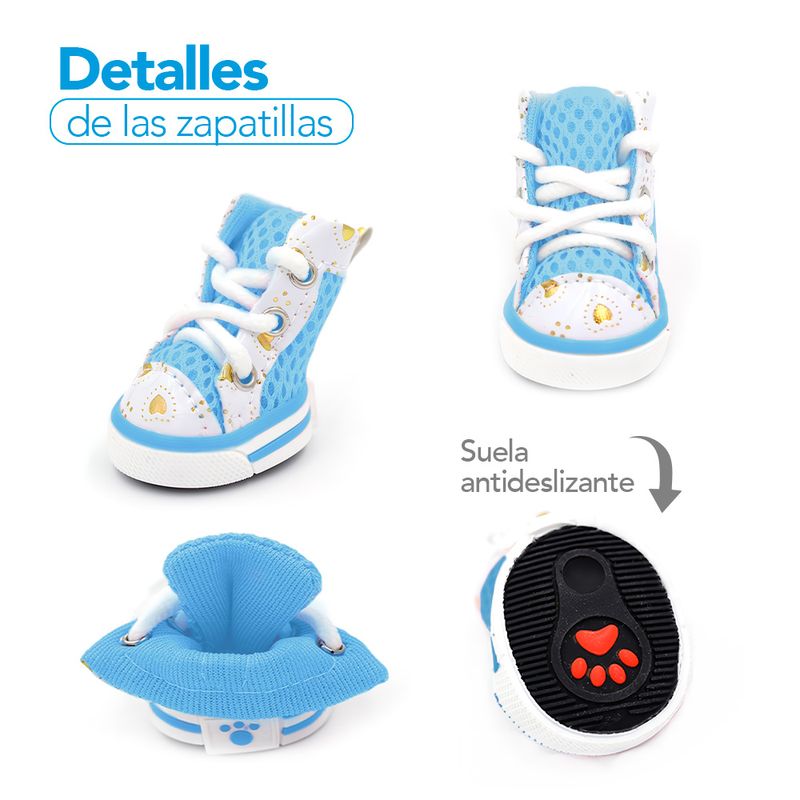 Zapatos-para-Perros-Mascotas-Antideslizante-Celeste-Talla-5-JJ3