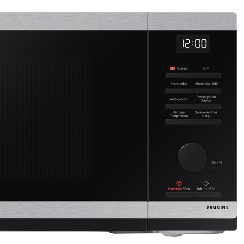 Horno-Microondas-Samsung-MG23DG4524ATPE-23L-Negro-Acero-Inox-con-Grill--MUNDO-ELECTRONICO-