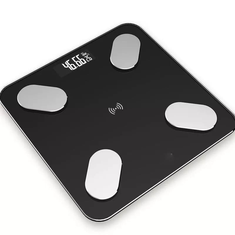 Balanza-Digital-Bluetooth-Masa-Corporal-Peso-Ideal-Negro