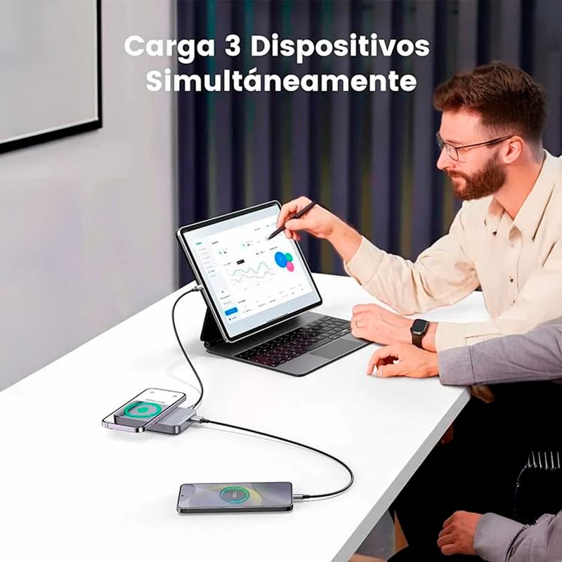 PowerBank-UGREEN-PB206-Magnetico-10000mAh-20W-Gris