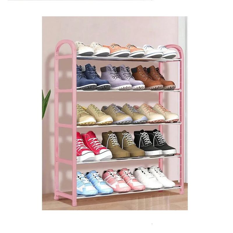 zapatera-5-niveles-organizador-de-zapatos-y-calzados---Rosa