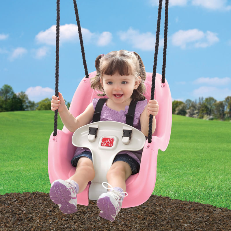 Columpio-para-niños-pequeños-STEP-2-Rosado