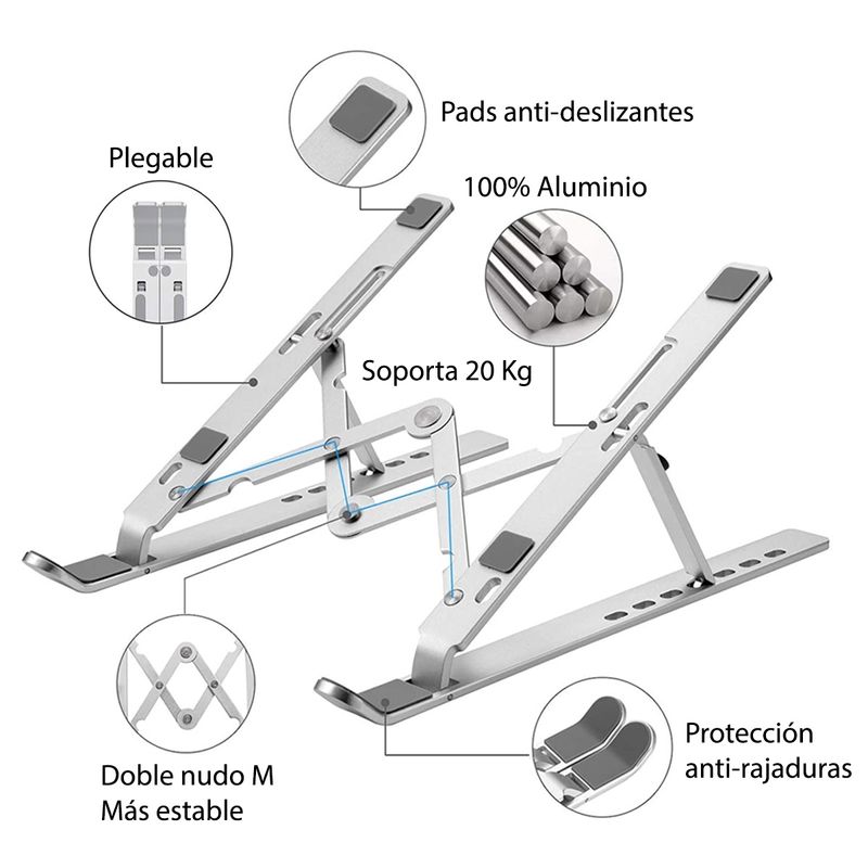 Soporte-de-Aluminio-Para-Laptop-Regulable-16--Pulgadas