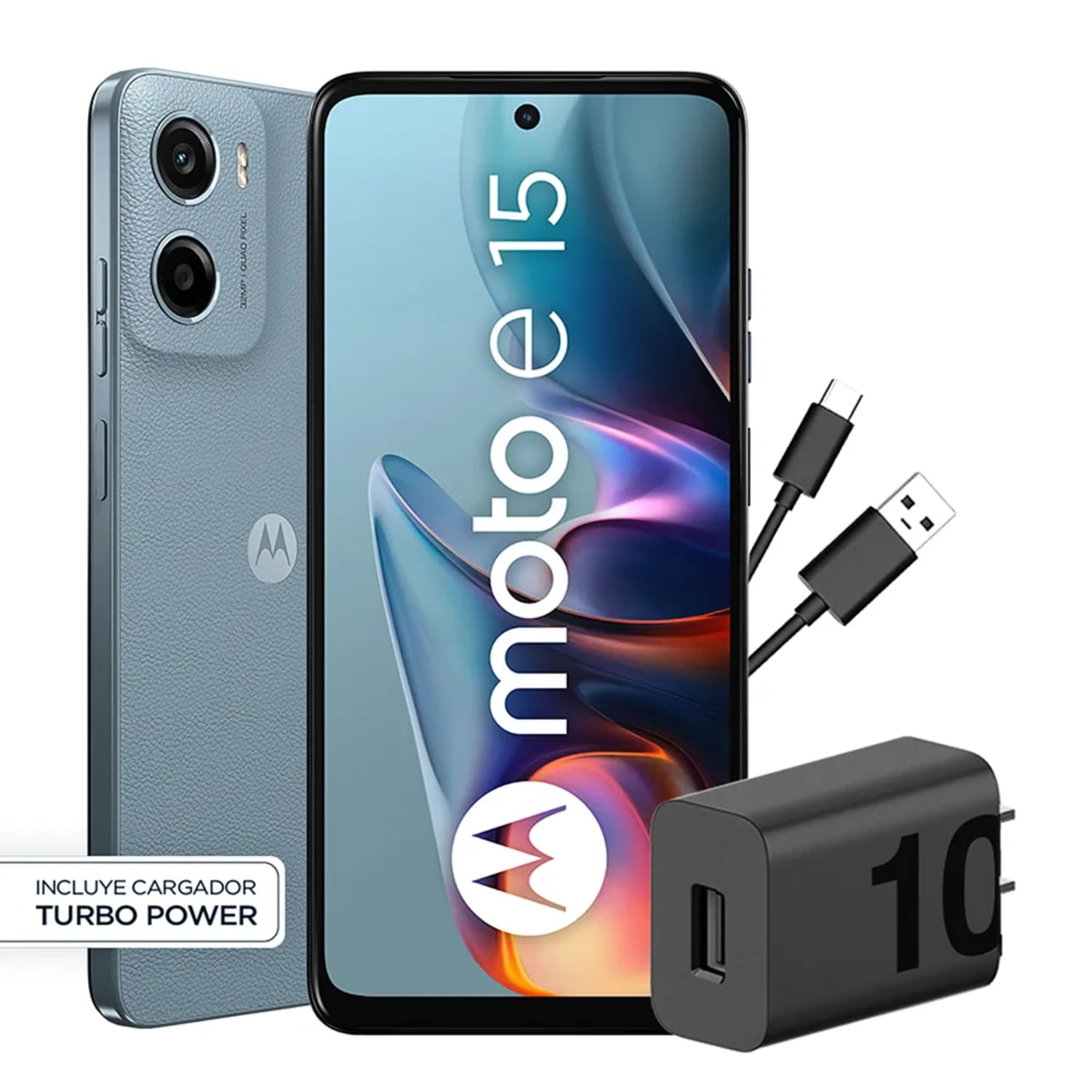 Celular Motorola Moto e15 64GB Azul 2GB Ram 4G Lte