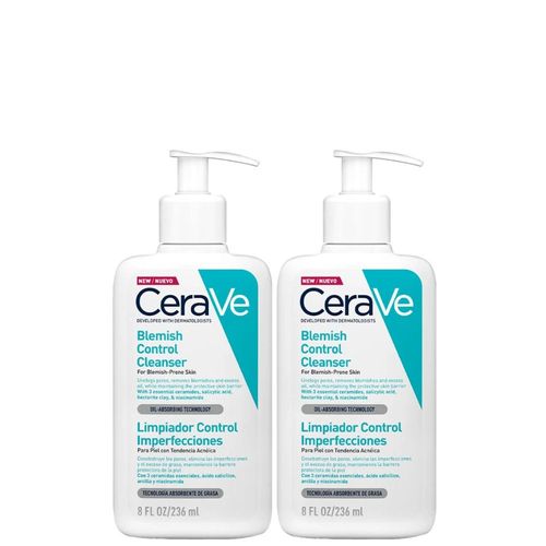 Duo CeraVe Gel Limpiador Anti-imperfecciones Blemish Control 236m