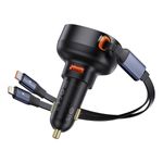 Cargador-Baseus-de-Auto-60W-Max-con-Cable-Retractil-Carga-Rapida-Tipo-C-Lightning-iPhone