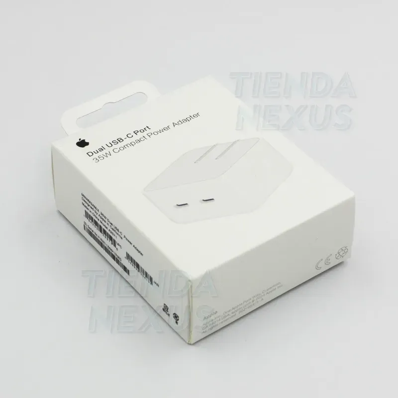 Cargador-dual-usb-c-35w-Apple-para-Macbook-iPad-iPhone---2-protectores-de-regalo-