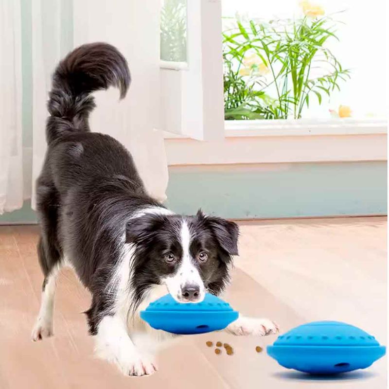 Disco-Dispensador-de-Comida-para-Perros-y-Gatos-de-Goma-Azul