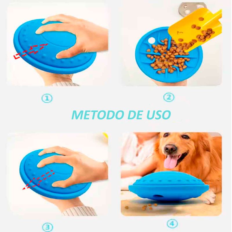 Disco-Dispensador-de-Comida-para-Perros-y-Gatos-de-Goma-Azul