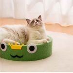 Cama-para-Gatos-con-Rascador-Verde