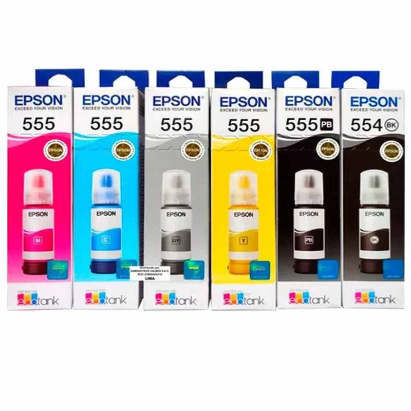 Kit-de-Tintas-Epson-T554-y-T555-l8160-l8180-70ml