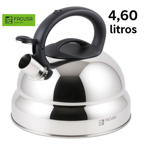 Tetera Acero Inoxidable Facusa 4.6 Litros con Silbador