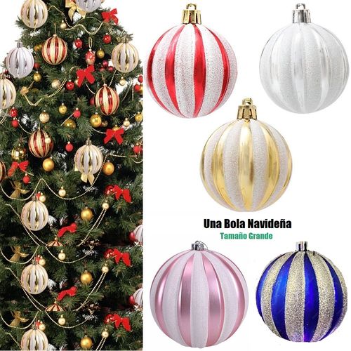 Adornos de bolas navideñas 12cm esferas decorativas aleatorio