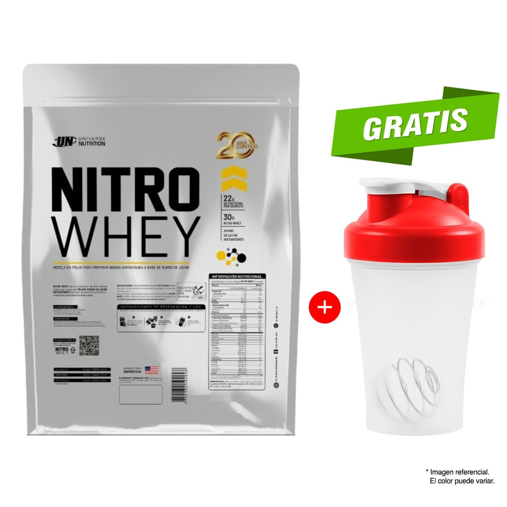 Proteína Universe Nutrition Nitro Whey 5 kg Cookies + Shaker