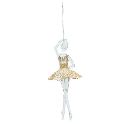 Colgante Bailarina Ballet Champagne 17 Cm