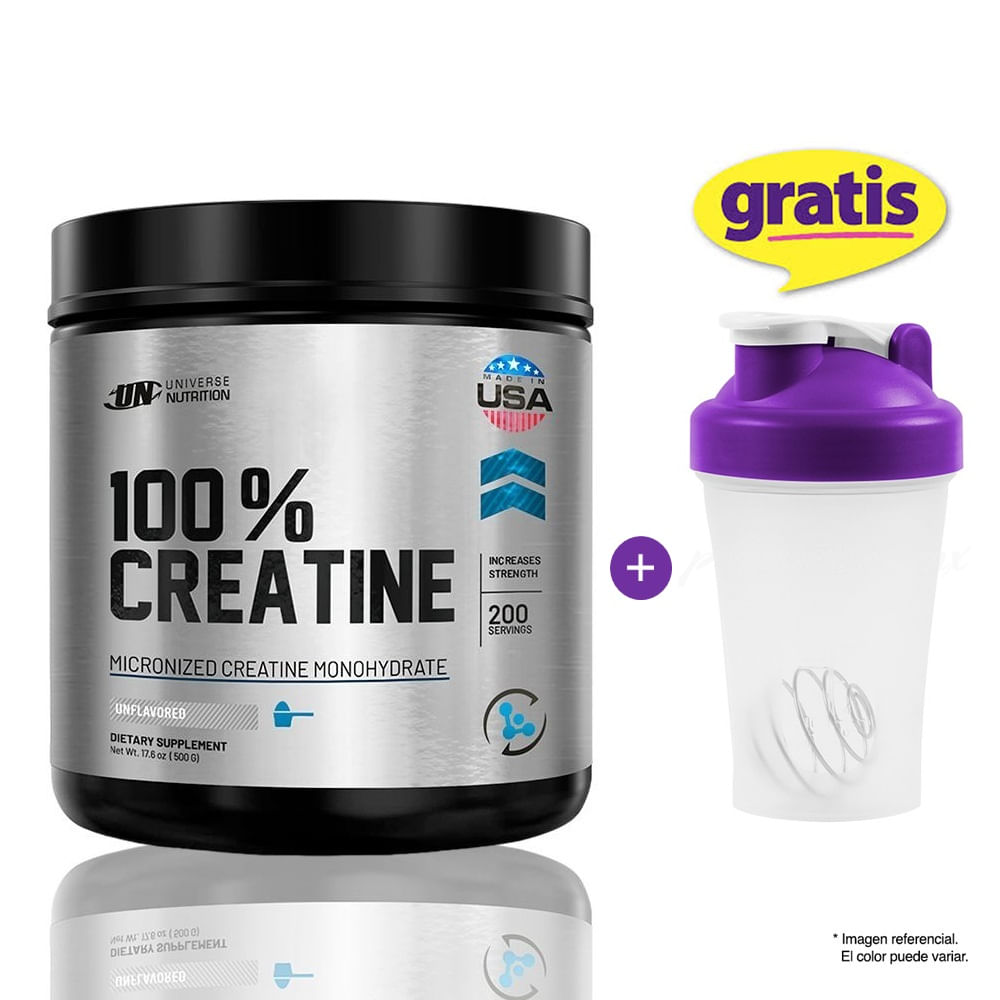UNIVERSE NUTRITION CREATINA MONOHIDRATADA 500 GRAMOS