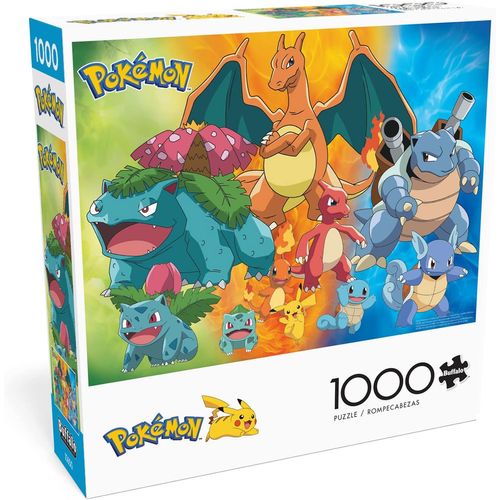 POKEMON ROMPECABEZA INICIALES KANTO 1000 PIEZAS