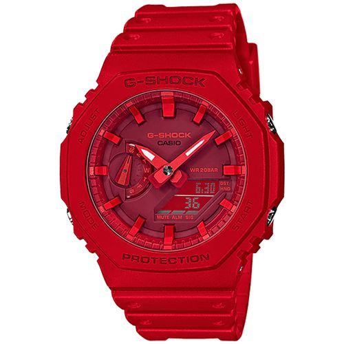 Reloj Casio G-Shock Carbon Core GA2100-4A Digital Analogico Luz LED Acuático Rojo